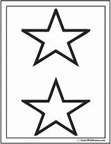 Coloring Pages Stars Star Two Pattern Printable Stacked Print Colorwithfuzzy sketch template