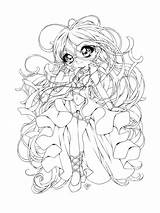 Coloriage Manga Coloring Pages Visiter Adult sketch template