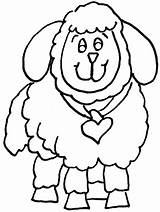 Sheep Coloring Pages Color Animals Animal Sheets Gif sketch template