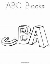 Coloring Abc Spelling Blocks Noodle Built California Usa Twisty Twistynoodle sketch template