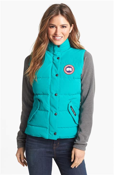 canada goose freestyle down vest in blue arctic surf lyst