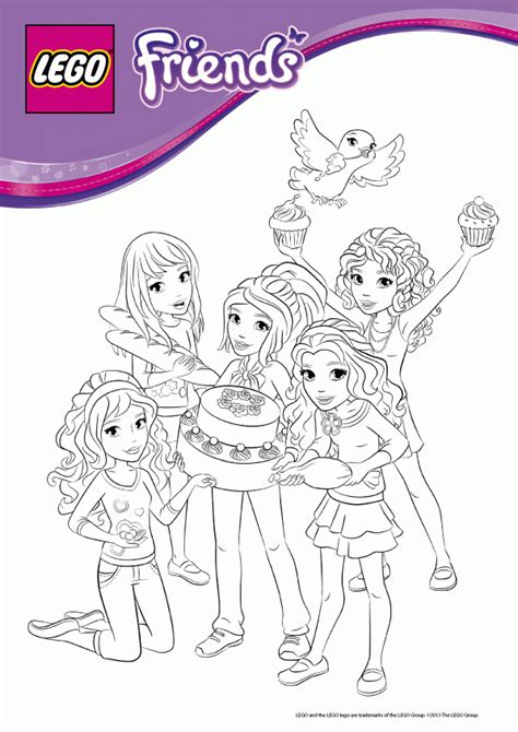 lego friend coloring pages coloring home