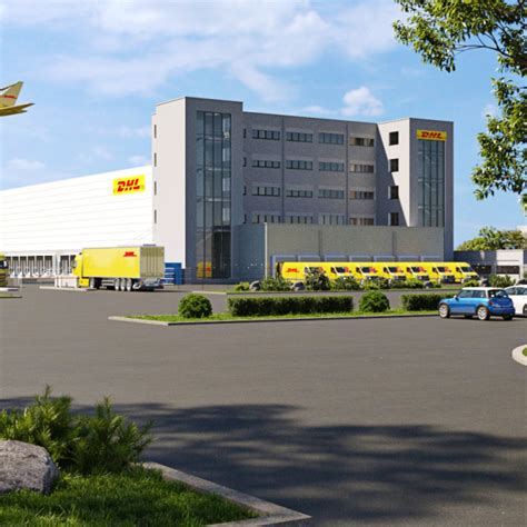 dhl express  build  european gateway  munich airport supply