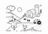 Coloring Pages Farm Simulator Farming Cartoon Template sketch template