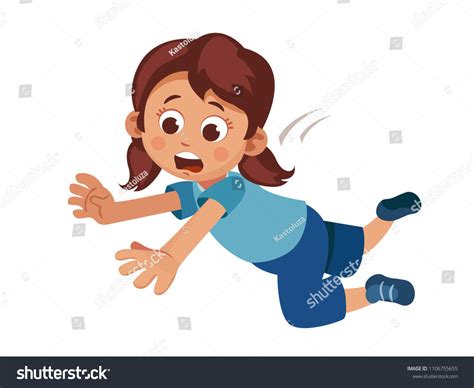 1 107 fall down girl stock vectors images and vector art shutterstock