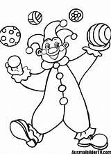 Clown Ausmalen Fasching Clowns Malvorlage Schule Kostenlose Basteln Zeichnen Carnaval Gesichter Ausmalbildertv sketch template