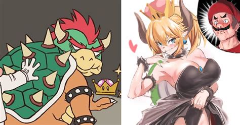 sexy bowsette in super mario bros makes the internet goes wild 9gag