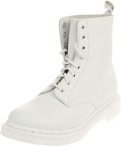 dr martens unisex adults  mono smooth leather white airwair boots white  amazonco