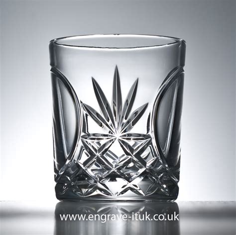 Twin Panelled Cut Lead Crystal Whisky Glasses Engrave It