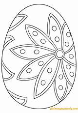 Easter Egg Coloring Pages Eggs Printable Fancy Flower Drawing Color Supercoloring Print Info Big Kids Crafts Online Select Category Getdrawings sketch template