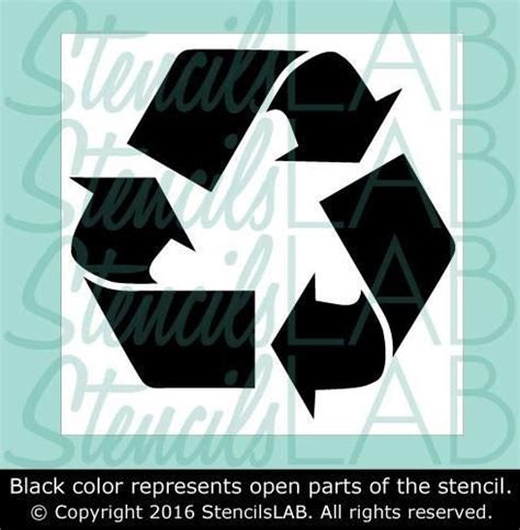 recycle symbol stencil shipping stencils industrial stencils