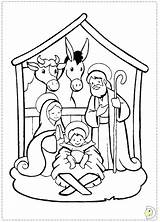 Nativity Simple Drawings Coloring Pages Preschoolers Sheets Paintingvalley sketch template
