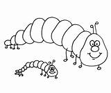 Caterpillar Outline Clipart Coloring Pages Library sketch template
