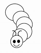 Inchworm Drawing Worm Coloring Easy Getdrawings sketch template