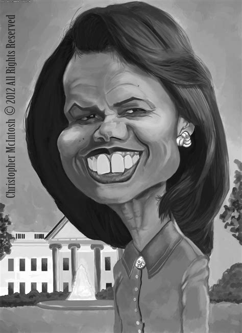 Condoleezza Rice Caricaturas 1 Famosos
