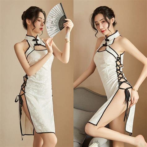 Chinese Cheongsam Cosplay Costume Sexy Cosplay Lingerie Erotic Role