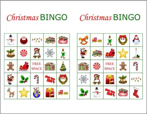 items similar   printable christmas bingo cards   page fun