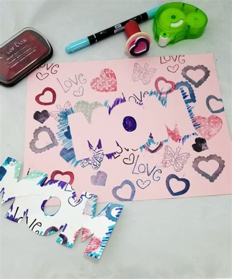 easy  inexpensive diy preschool mothers day cards leap  faith