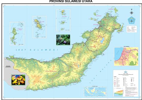 peta kota peta provinsi sulawesi utara