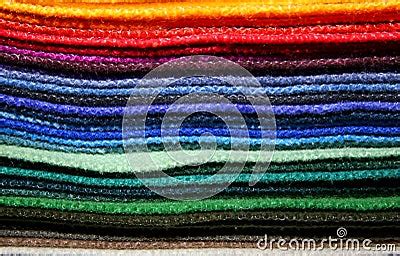 colorful fabric samples stock image image