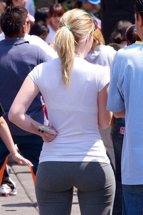 Round Ass Blond In Tight Lycra Pawg