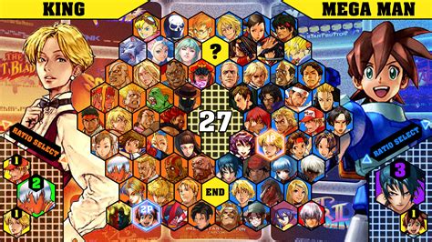 capcom  snk  character select screen concept rfighters