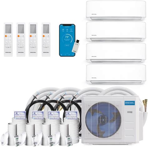 amazoncom mrcool  btu  seer diy heat pump air conditioner mini split acheating system