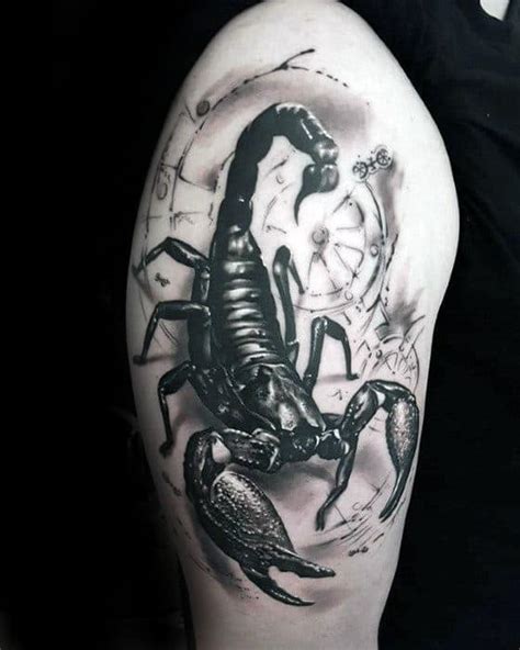40 3d Scorpion Tattoo Designs For Men Stinger Ink Ideas