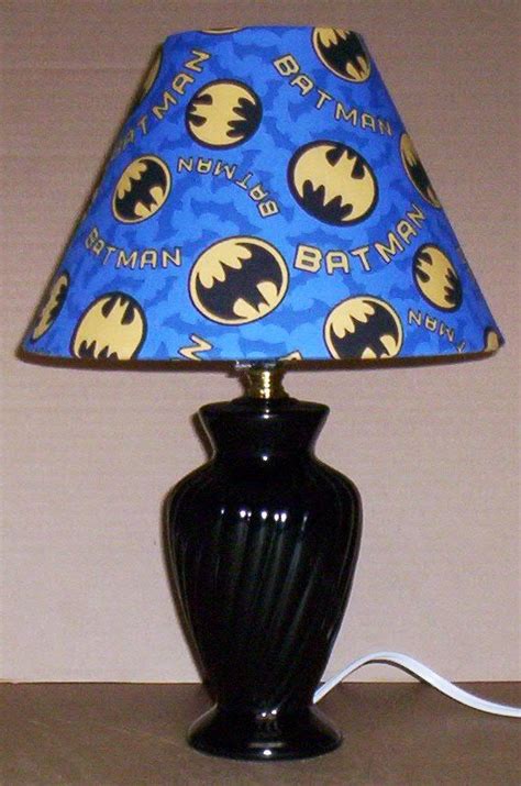 Batman Fabric Lamp And Shade Lampshade And Black Lamp 6459