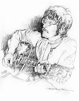 John Lennon David Glover Lloyd Drawings Drawing Guitar sketch template