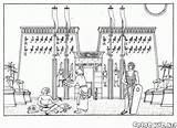 Khonsu Templo Colorare Tempel Tempio Egitto Egipto Ziggurat Colorkid Ausmalbilder Chons ägypten Egypte Khonsou Malvorlagen Antigo Antike Athen Jonsu Antico sketch template