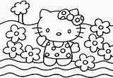 Kitty Hello Coloring Pages Friends Games Divyajanani sketch template