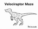 Velociraptor Mazes sketch template