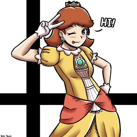 Super Smash Bros Daisy By 4bitscomic On Deviantart