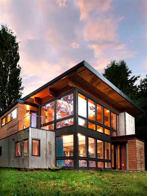 industrial home  seattle designed     shipping container house industrial house