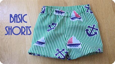 basic shorts tutorial peek  boo pages patterns fabric
