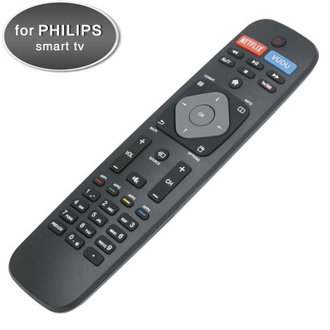 smart tv remote control  philips smart led lcd hdtv tv  netflix vudu youtube keys