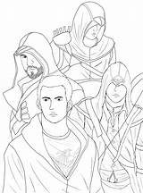 Assassin Cry Connor Malvorlagen Auditore Ezio sketch template
