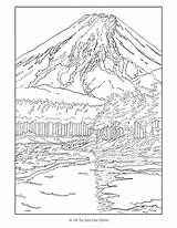 Coloring Japanese Books Pages Book Hasui Kawase Adults Cleverpedia sketch template
