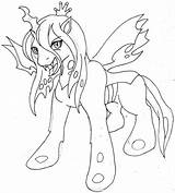 Coloring Queen Chrysalis Pages Designlooter 08kb sketch template