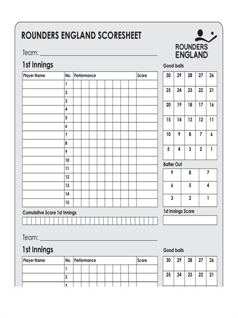 rounders score sheet form fill   sign printable  template