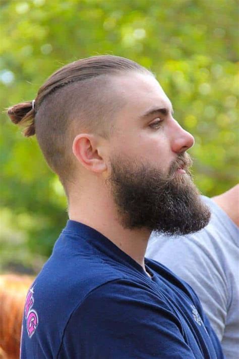 man bun hairstyle guide  sexy manly ideas  stand