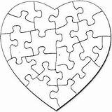 Puzzle Heart Piece Template Pieces Jigsaw Puzzles Crafts Printable Coloring Gif Para Drawing Shaped Autism Shape Borders Diy Wooden çarpma sketch template