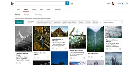 personalized image  video feeds   bing search blog