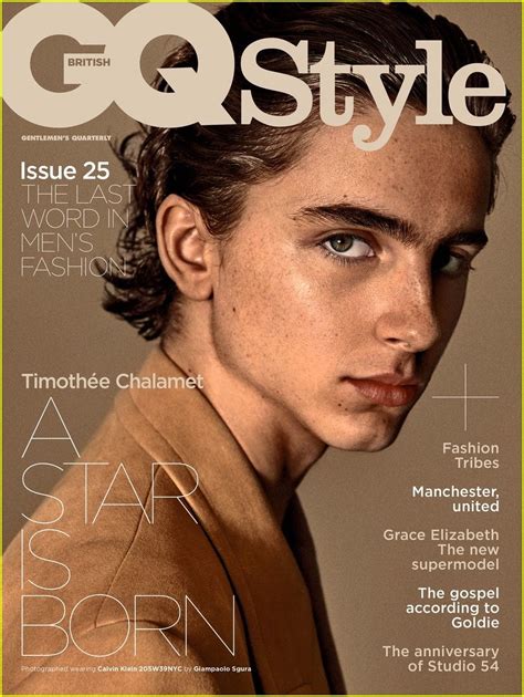 uk gq style magazine autumnwinter  timothee chalamet cover photo