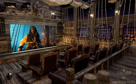 awesome pirate theme home theater  pirate tavern