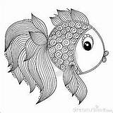 Coloring Pages Fish Cartoon Mandala Pattern Book Mandalas Animal Choose Board Printable Adults Drawing Henna sketch template