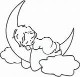Sleeping Baby Clipart Moon Drawing Babies Clip Cliparts Library Draw Symbols Clipground Search Google sketch template