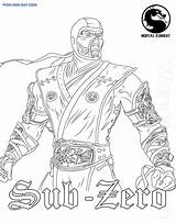 Scorpion Mortal Kombat Rookie sketch template
