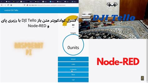 control dji tello  raspberrypi  node red kntrl koadkoptr tlo ba rzbr pa  nod